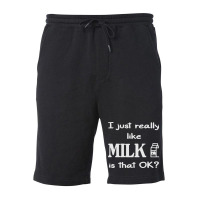 For Milk Lovers Fleece Short | Artistshot