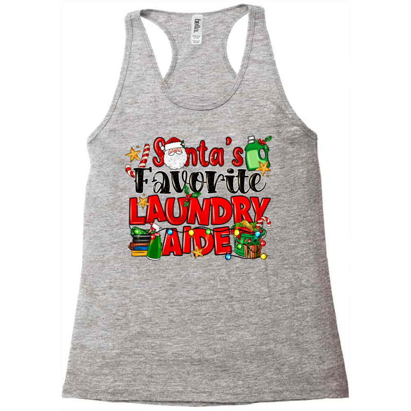 Santas Favorite Laundry Aide Racerback Tank by LillyAllenDesigns | Artistshot