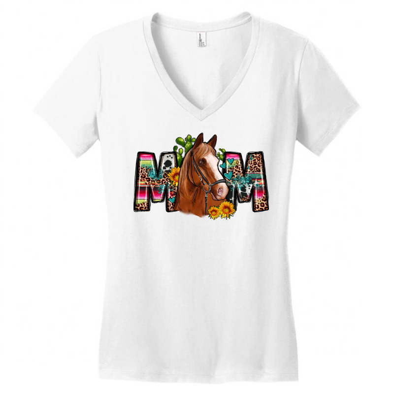 Horse Mom Women's V-Neck T-Shirt by Neo Western | Artistshot