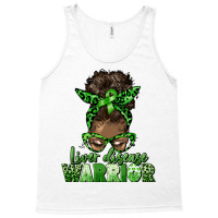 Liver Disease Warrior Afro Messy Bun Tank Top | Artistshot