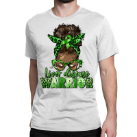 Liver Disease Warrior Afro Messy Bun Classic T-shirt | Artistshot