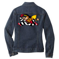 Burger Theft! Ladies Denim Jacket | Artistshot