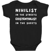 Nihilist In The Streets, Existentialist In The She Baby Bodysuit | Artistshot