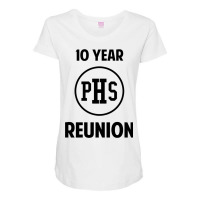 Points High Reunion Grosse Pointe Blank Maternity Scoop Neck T-shirt | Artistshot