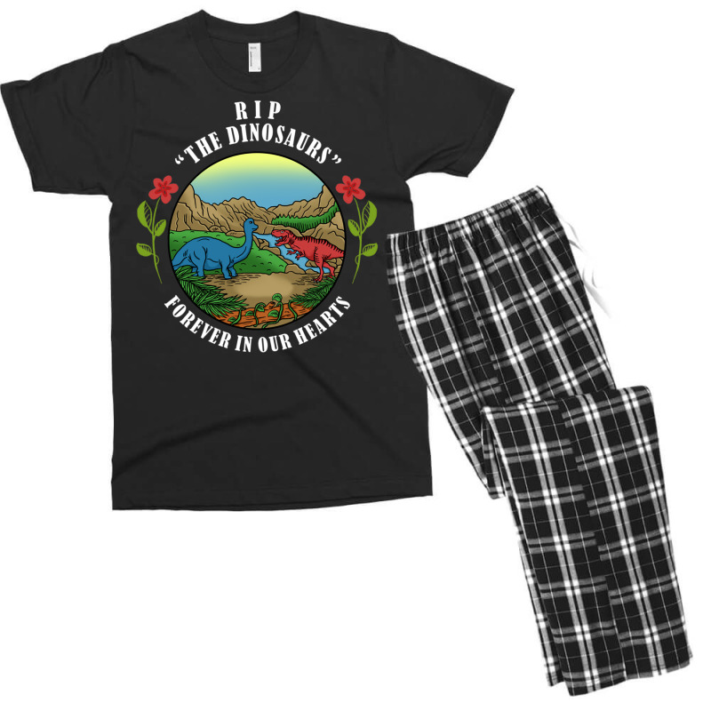 Rip The Dinosaurs Forever In Our Hearts Men's T-shirt Pajama Set | Artistshot