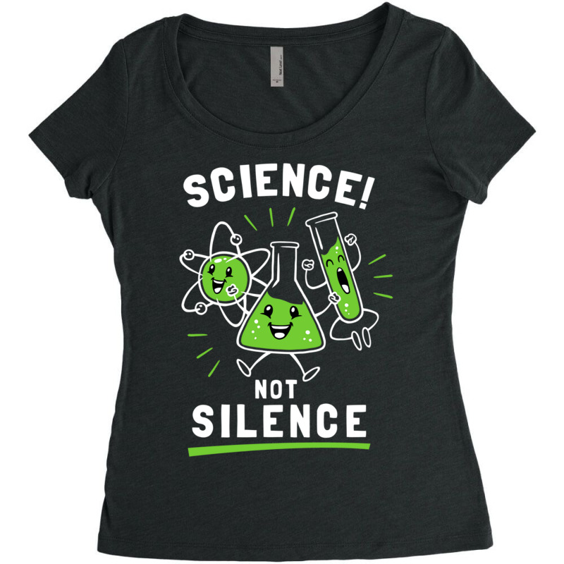 Science Not Silence Women's Triblend Scoop T-shirt by TomArt | Artistshot