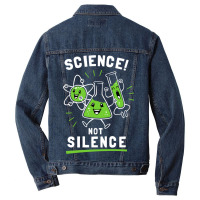 Science Not Silence Men Denim Jacket | Artistshot