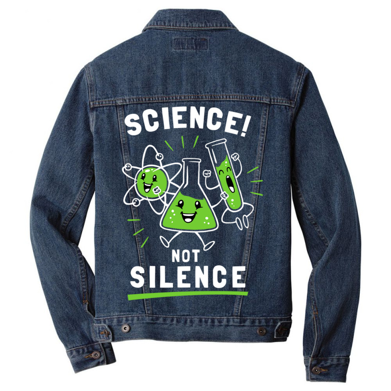 Science Not Silence Men Denim Jacket by TomArt | Artistshot