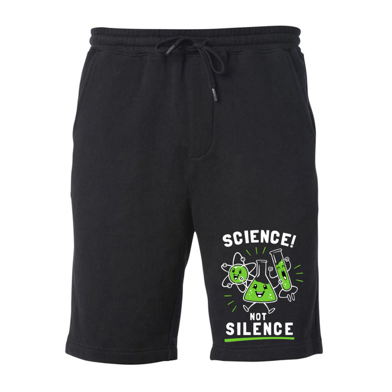 Science Not Silence Fleece Short by TomArt | Artistshot