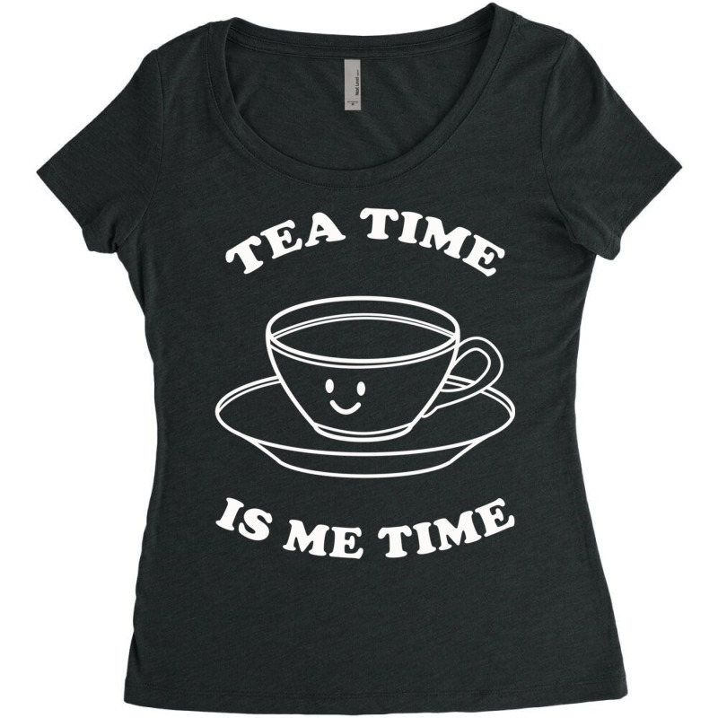 Tea Time Is Me Time Women's Triblend Scoop T-shirt by TomArt | Artistshot