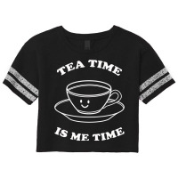 Tea Time Is Me Time Scorecard Crop Tee | Artistshot