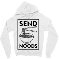 Send Noods Zipper Hoodie | Artistshot