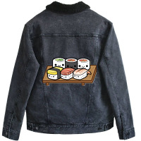 Sushi Lover Unisex Sherpa-lined Denim Jacket | Artistshot