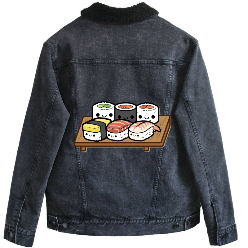 Sushi Lover Unisex Sherpa-lined Denim Jacket | Artistshot