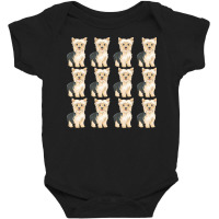 Cute Yorkie Pattern T  Shirt Yorkshire Terrier Cute Pattern T  Shirt Baby Bodysuit | Artistshot