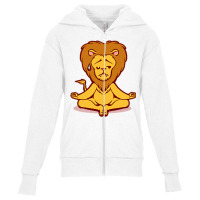 Lion Animals Meditation Zen Buddhism Youth Zipper Hoodie | Artistshot