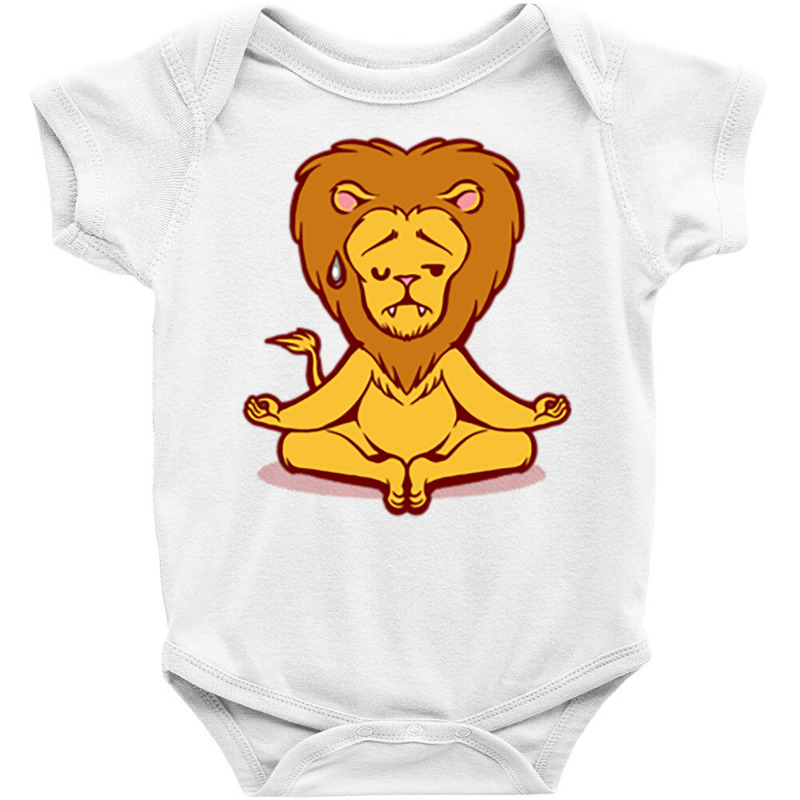 Lion Animals Meditation Zen Buddhism Baby Bodysuit by Jeorge | Artistshot