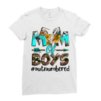 Mom Of Boys Out Numbered Ladies Fitted T-shirt | Artistshot