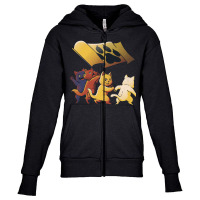 Raising The Flag On Iwo Jima Cats World Domination Youth Zipper Hoodie | Artistshot