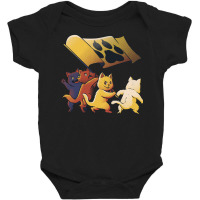 Raising The Flag On Iwo Jima Cats World Domination Baby Bodysuit | Artistshot