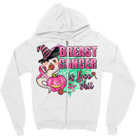 Breast Cancer Is Boo Shit Zipper Hoodie | Artistshot