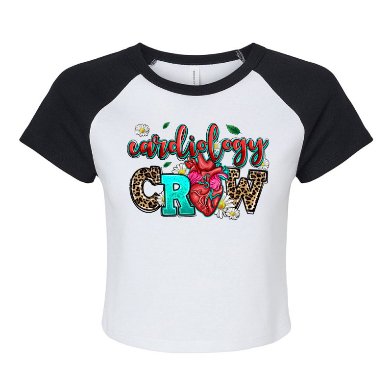 Cardiology Crew Raglan Crop Top by AdoDesignShop | Artistshot