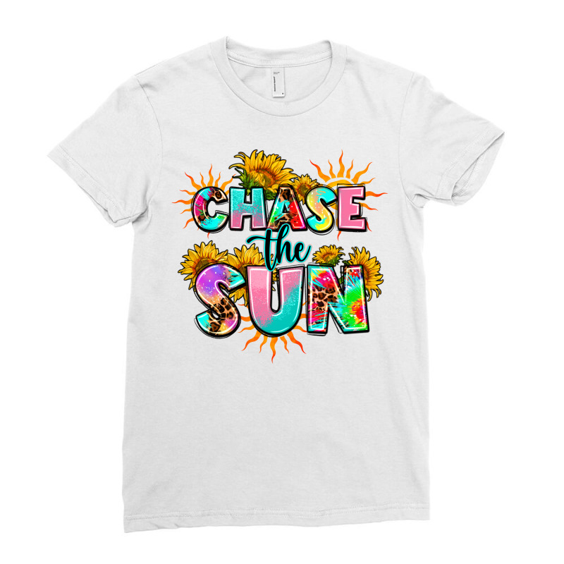 Chase The Sun Ladies Fitted T-Shirt by AdoDesignShop | Artistshot