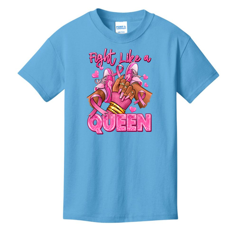 Survivor Queen Breast Cancer Afro Girl Sneakers Basic Youth T-shirt | Artistshot