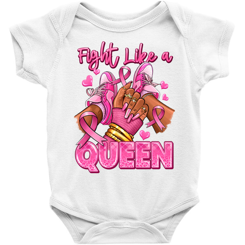 Survivor Queen Breast Cancer Afro Girl Sneakers Baby Bodysuit | Artistshot