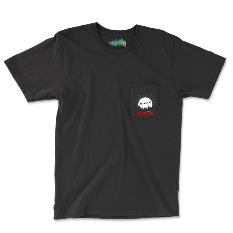 Christmas Contrast Moonlight Pocket T-shirt | Artistshot