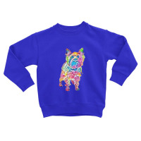 A Cute Yorkshire Terrier Dog Tands With Tongue Sticking Out. Toddler Sweatshirt | Artistshot