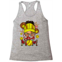 Softball Mom Messy Bun Racerback Tank | Artistshot