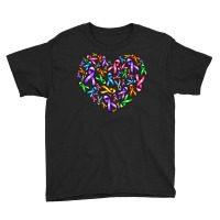 Cancer Ribbon Heart Youth Tee | Artistshot