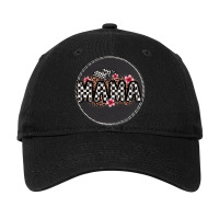 Race Mama Leopard Adjustable Cap - Leatherette Patch | Artistshot