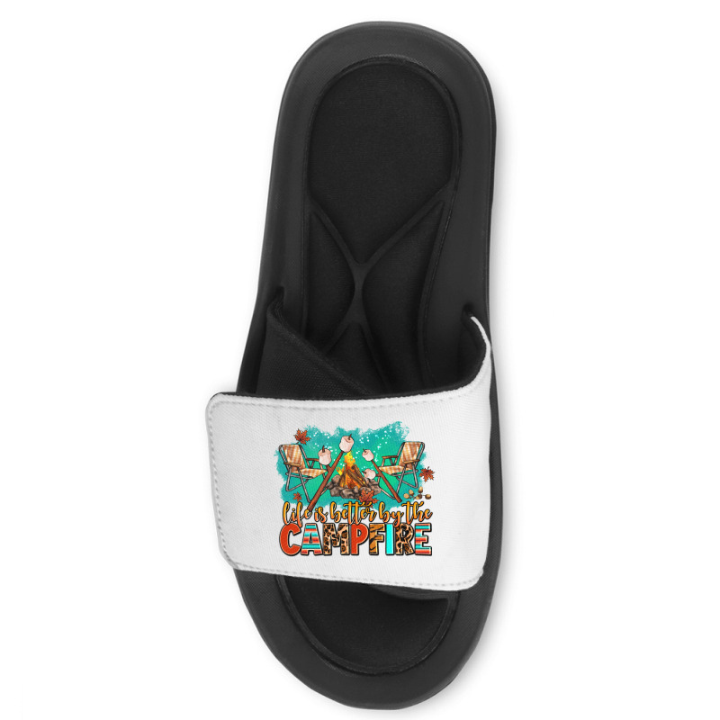 Life Is Better By The Campfire Slide Sandal | Artistshot