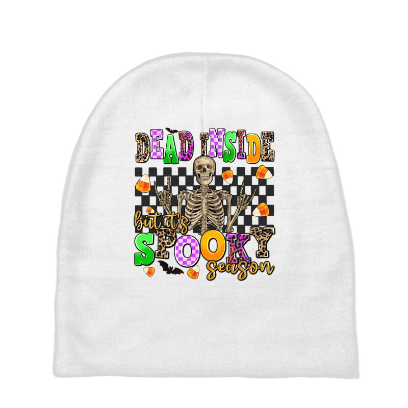 Dead Inside But It's Spooky Season Baby Beanies by AdoDesignShop | Artistshot