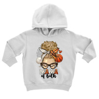 Blonde Messy Bun Mama Of Both Volleyball And Baske Toddler Hoodie | Artistshot