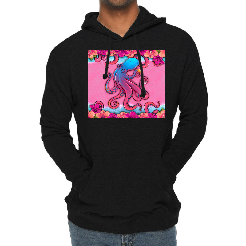 Floral Octopus Lightweight Hoodie by HRA Design Shop | Artistshot