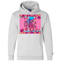 Floral Octopus Champion Hoodie | Artistshot