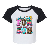 School Was  Fun But Its Time For Some  Sun Raglan Crop Top | Artistshot