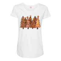 Melanin Christmas Trees With Lights Maternity Scoop Neck T-shirt | Artistshot