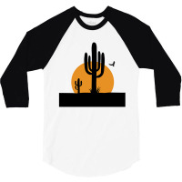 Cactus Desert 3/4 Sleeve Shirt | Artistshot