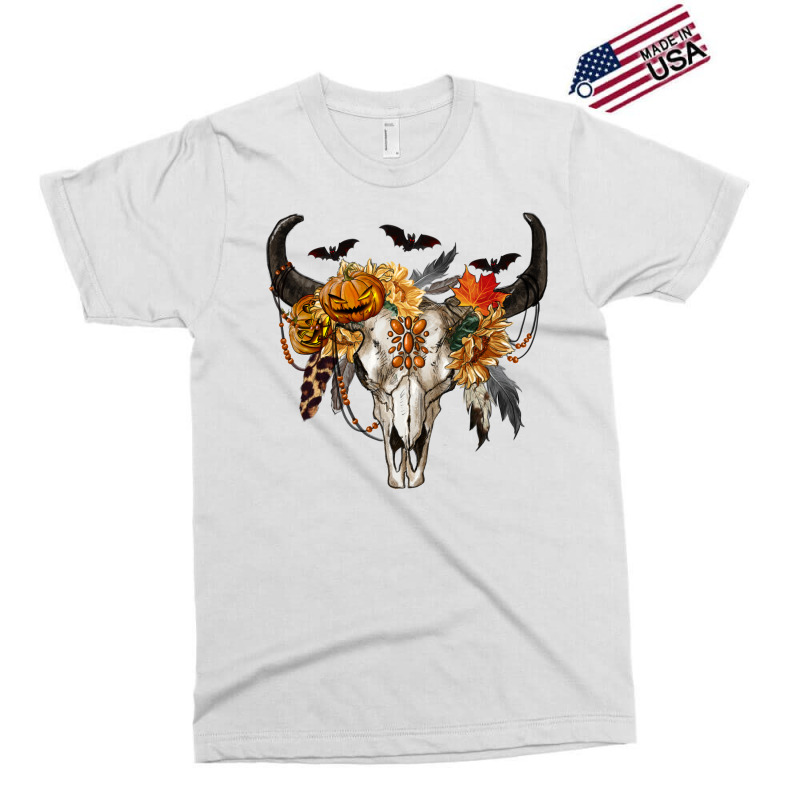 Halloween Bull Skull Exclusive T-shirt by RanaPortraitStore | Artistshot