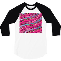 Hot Pink Leopard Glitter 3/4 Sleeve Shirt | Artistshot