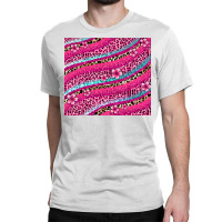 Hot Pink Leopard Glitter Classic T-shirt | Artistshot