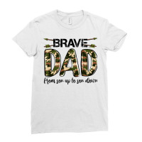 Brave Dad From Son Up To Son Down Ladies Fitted T-shirt | Artistshot