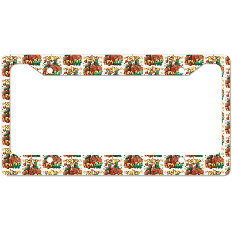 Festive Af Christmas Black Girl Sneakers License Plate Frame | Artistshot