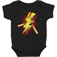 Softball Lightning Bolt Baby Bodysuit | Artistshot