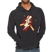 Baseball Lightning Bolt Vintage Hoodie | Artistshot