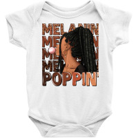 Melanin Poppin' Afro Woman Baby Bodysuit | Artistshot